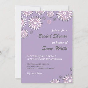 Invitación a la boda de la ducha de novia floral d