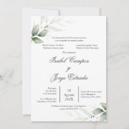Invitación a la boda de la ecología española