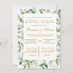 Invitación a la boda de la ecología española