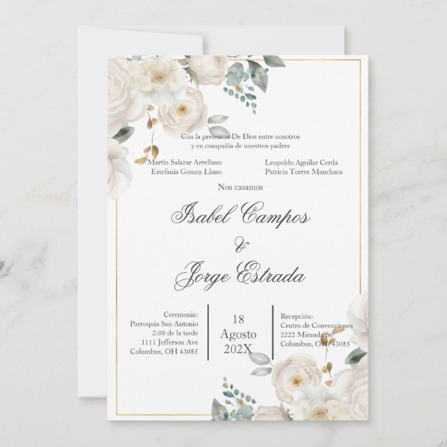 Invitación a la boda de la ecología española (Anverso)