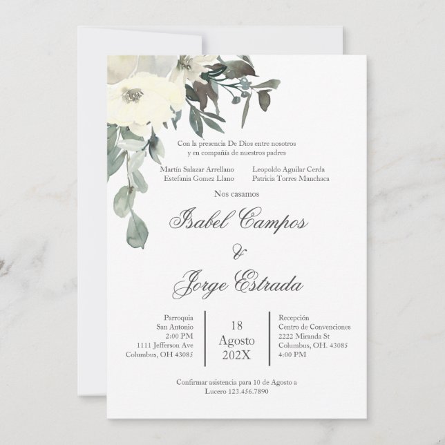 Invitación a la boda de la ecología española (Anverso)