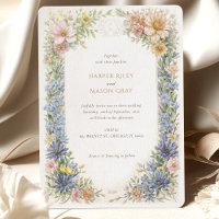 Invitación a la Boda de la Elegancia de Flor Silve