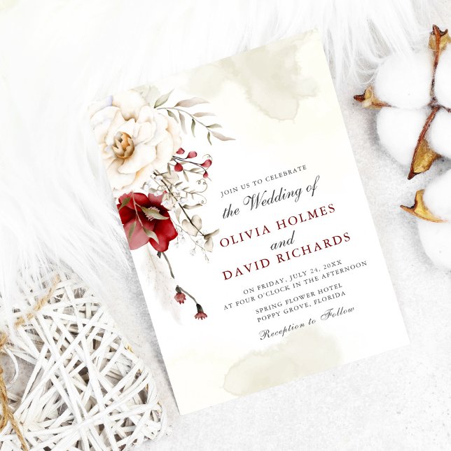 Invitación a la boda de la elegancia de invierno e (Subido por el creador)