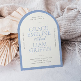 Invitación a la boda de la elegancia de la fronter