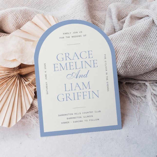 Invitación a la boda de la elegancia de la fronter (Subido por el creador)