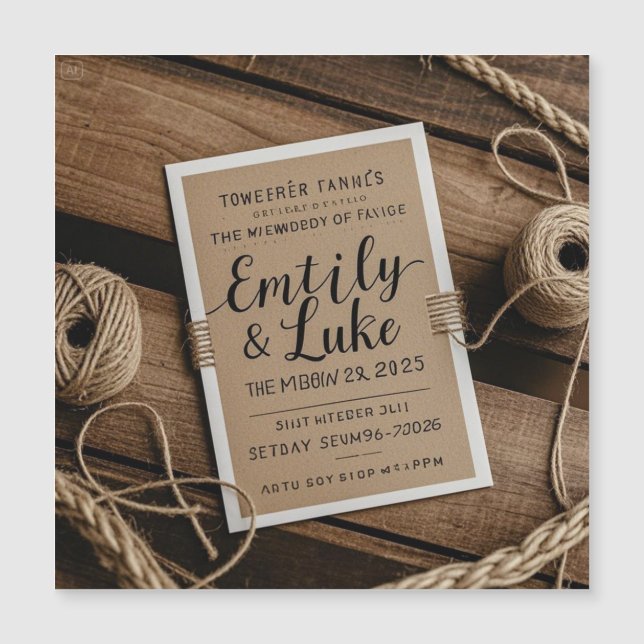 Invitación a la boda de la elegancia eterna (Anverso)