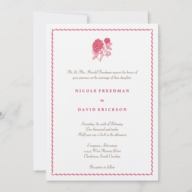 Invitación a la boda de la elegancia simple de los (Anverso)