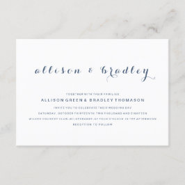 Invitación a la boda de la escritura de Personaliz
