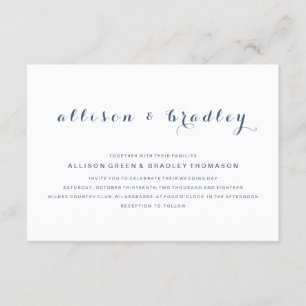 Invitación a la boda de la escritura de Personaliz
