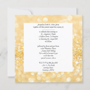 Invitación a la boda de la estrella dorada