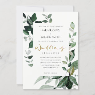 Invitación a la boda de la fauna de la cápsula de 