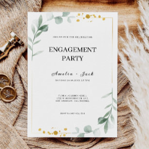 Invitación a la boda de la fiesta de compromiso mi