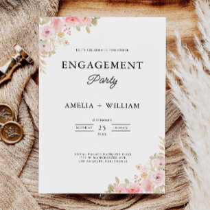 Invitación a la boda de la fiesta de compromiso Ro