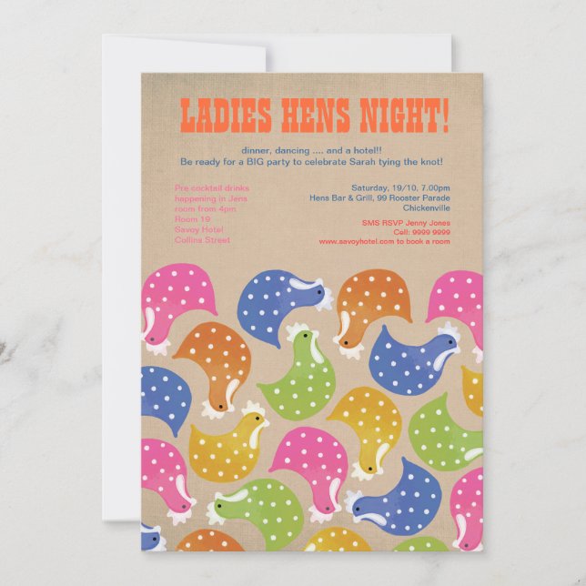 Invitación a la boda de la fiesta de la bachillera (Anverso)