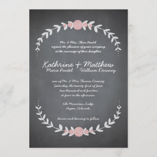 Invitación a la boda de la flor de cartón