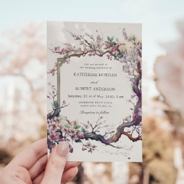 Invitación a la boda de la flor de cerezo Sakura