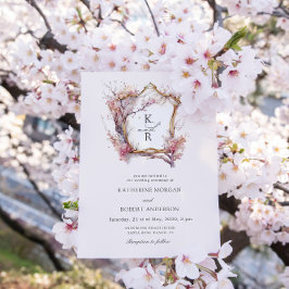 Invitación a la boda de la flor de cerezo Sakura