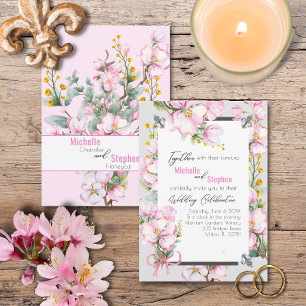 Invitación a la boda de la flor de lis/flor de cer