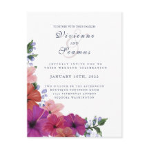 Invitación a la boda de la flor de los hibiscos ro