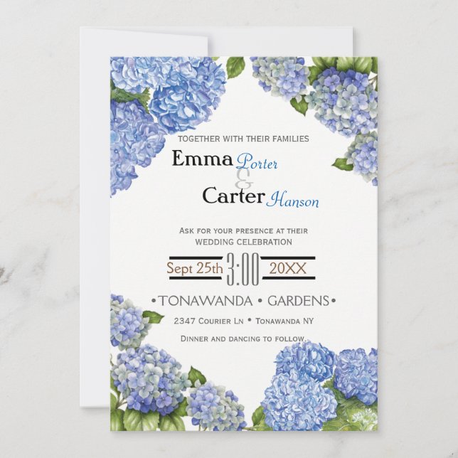 Invitación a la boda de la flor de primavera de la (Anverso)