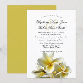 Invitación a la boda de la flor en Hawái en Plumer