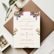 Invitación a la boda de la flor silvestre Desi ind