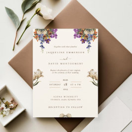 Invitación a la boda de la flor silvestre Desi ind