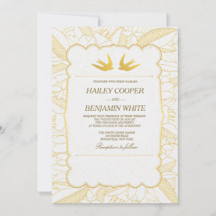 Invitación a la boda de la Flora de Oro