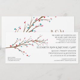 Invitación a la boda de la floración del cerezo de