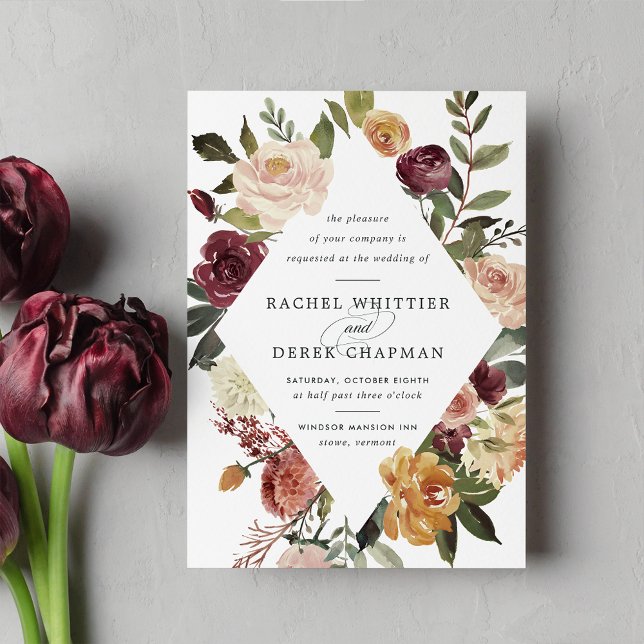 Invitación a la boda de la floración rusa (Subido por el creador)
