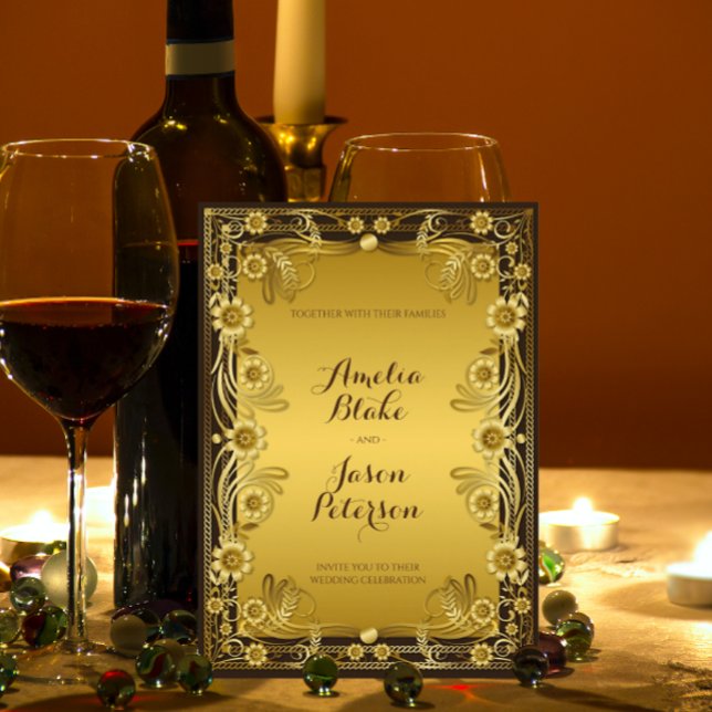 Invitación a la Boda de la Fórmula Dorada Regal de (Subido por el creador)