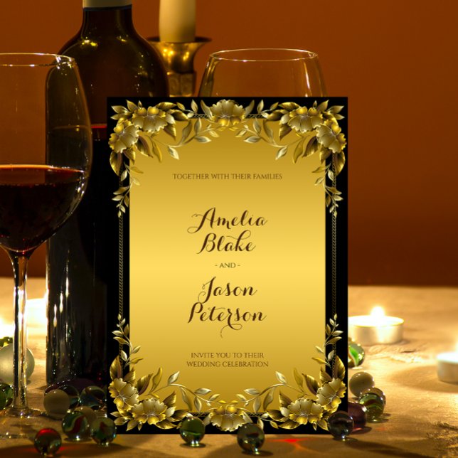 Invitación a la Boda de la Fórmula Dorada Regal de (Subido por el creador)