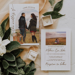 Invitación a la boda de la foto de Arco de los Boo