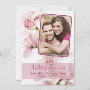 Invitación a la boda de la foto de Orquídea Rosa C