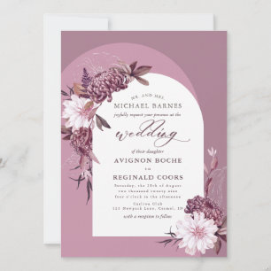 Invitación a la boda de la foto del Arco de las Fl