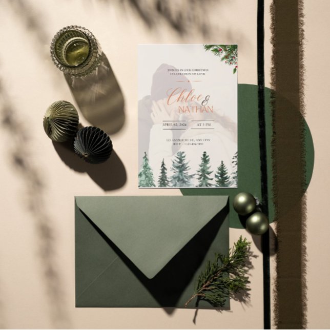 Invitación a la boda de la foto del personalizable (Subido por el creador)