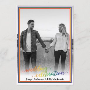 Invitación a la boda de la foto del Personalizado