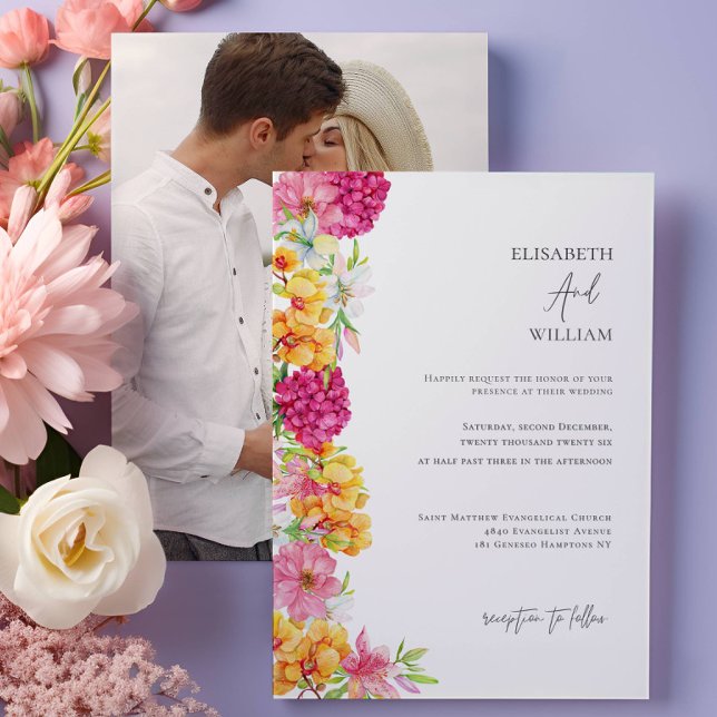 Invitación a la boda de la foto en audacia floral  (Subido por el creador)