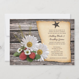 Invitación a la boda de la fresa rusa