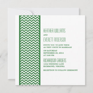 Invitación a la boda de la frontera de Chevron ver