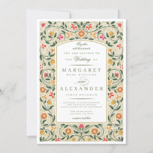 Invitación a la boda de la frontera inglesa antigu