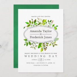 Invitación a la boda de la fusión de la primavera 