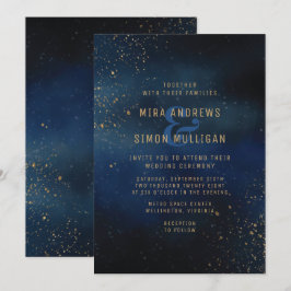 Invitación a la boda de la galaxia dorada