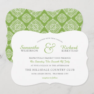 Invitación a la boda de la grandeza Lace