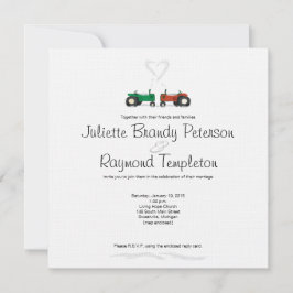 Invitación a la boda de la granja invernal