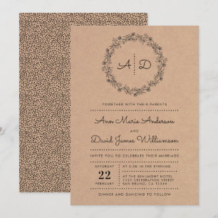 Invitación a la boda de la guerra de flores de Kra