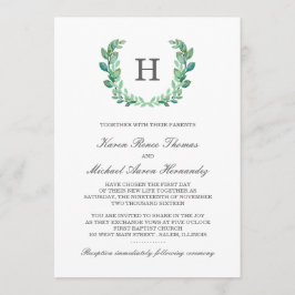 Invitación a la boda de la guerra natural