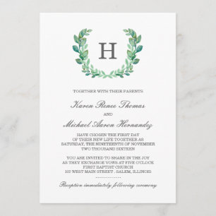 Invitación a la boda de la guerra natural
