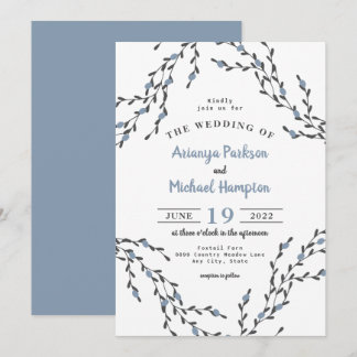 Invitación a la boda de la guirnalda de los dulces