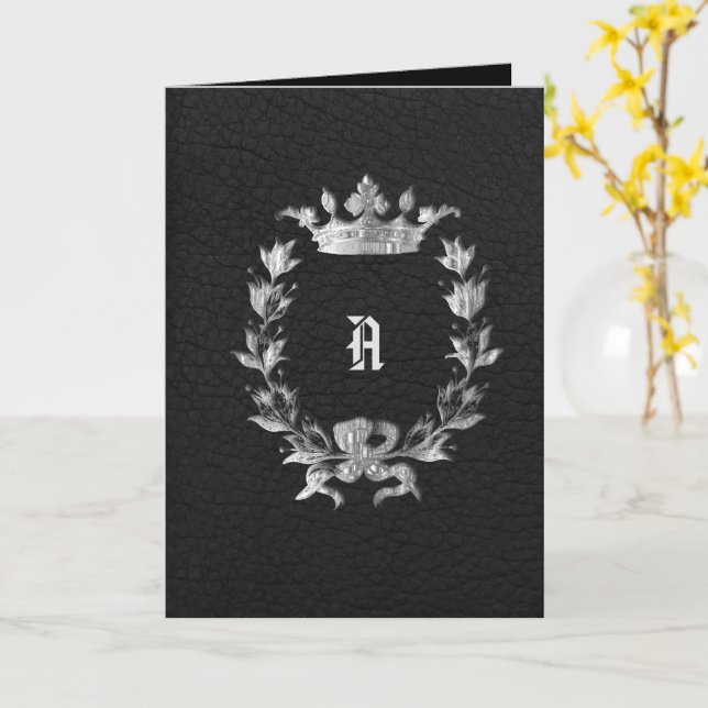 Invitación a la boda de la guirnalda de monograma  (flor amarilla)